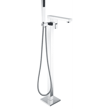LUXUS CHROME FREE STANDING BATH MIXER - SQUARE