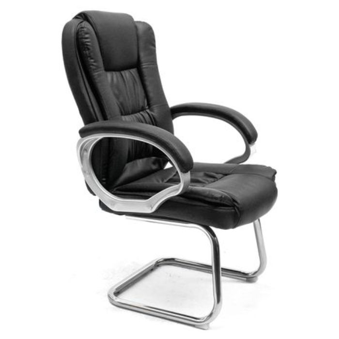 Office Chairs -Pu Leather Visitor Executive - Black