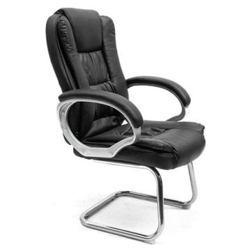 Office Chairs -Pu Leather Visitor Executive - Black
