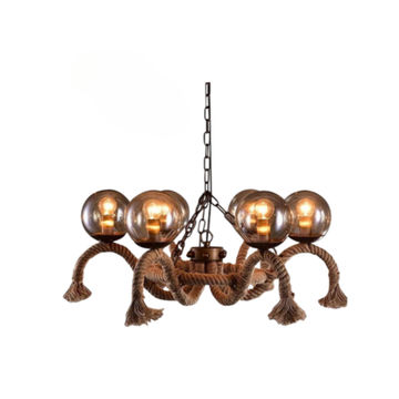 6 Lights Global Pendant Light