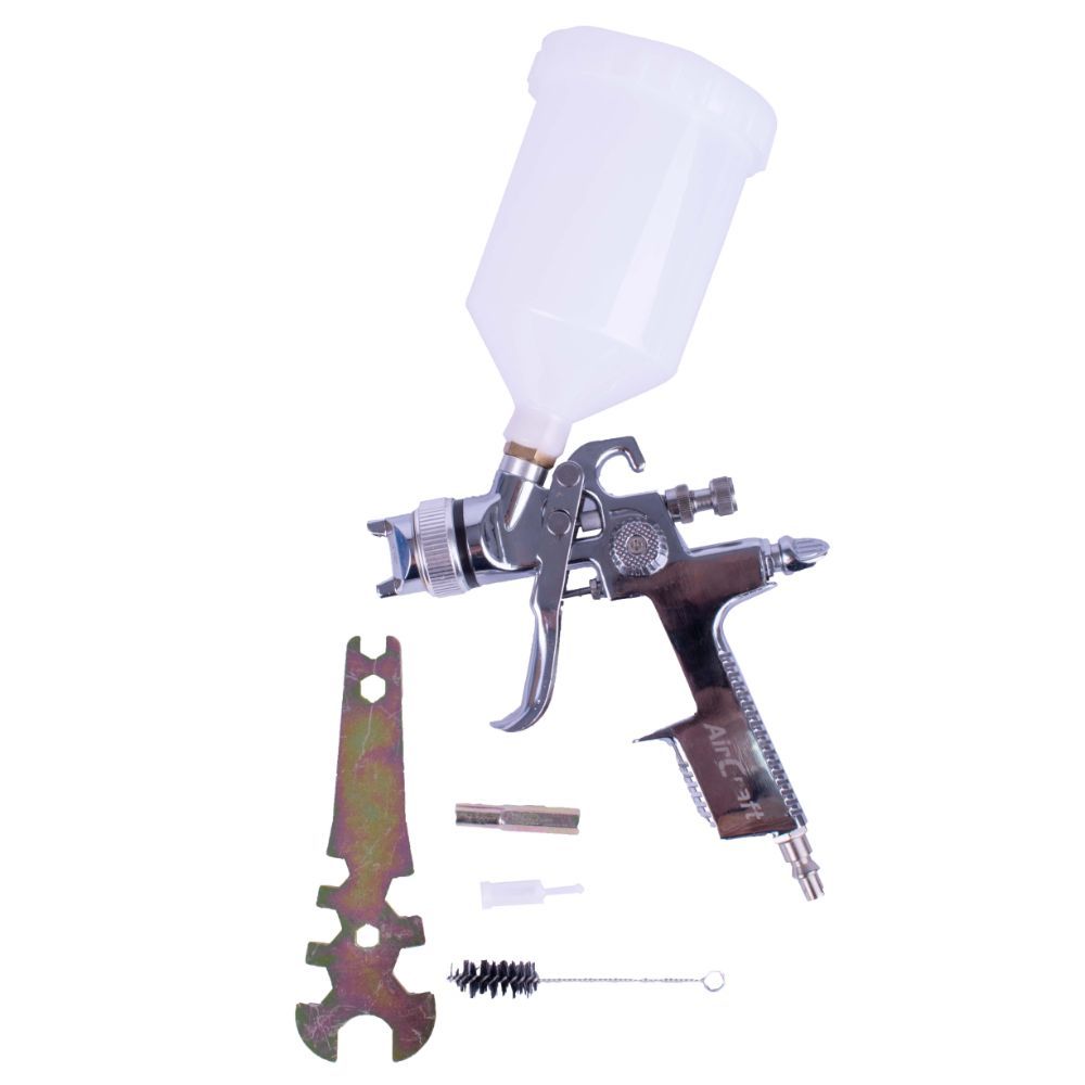 AirCraft - Spray Gun 1.4mm Hvlp New Tech.W/Plastic Cup 600Cc