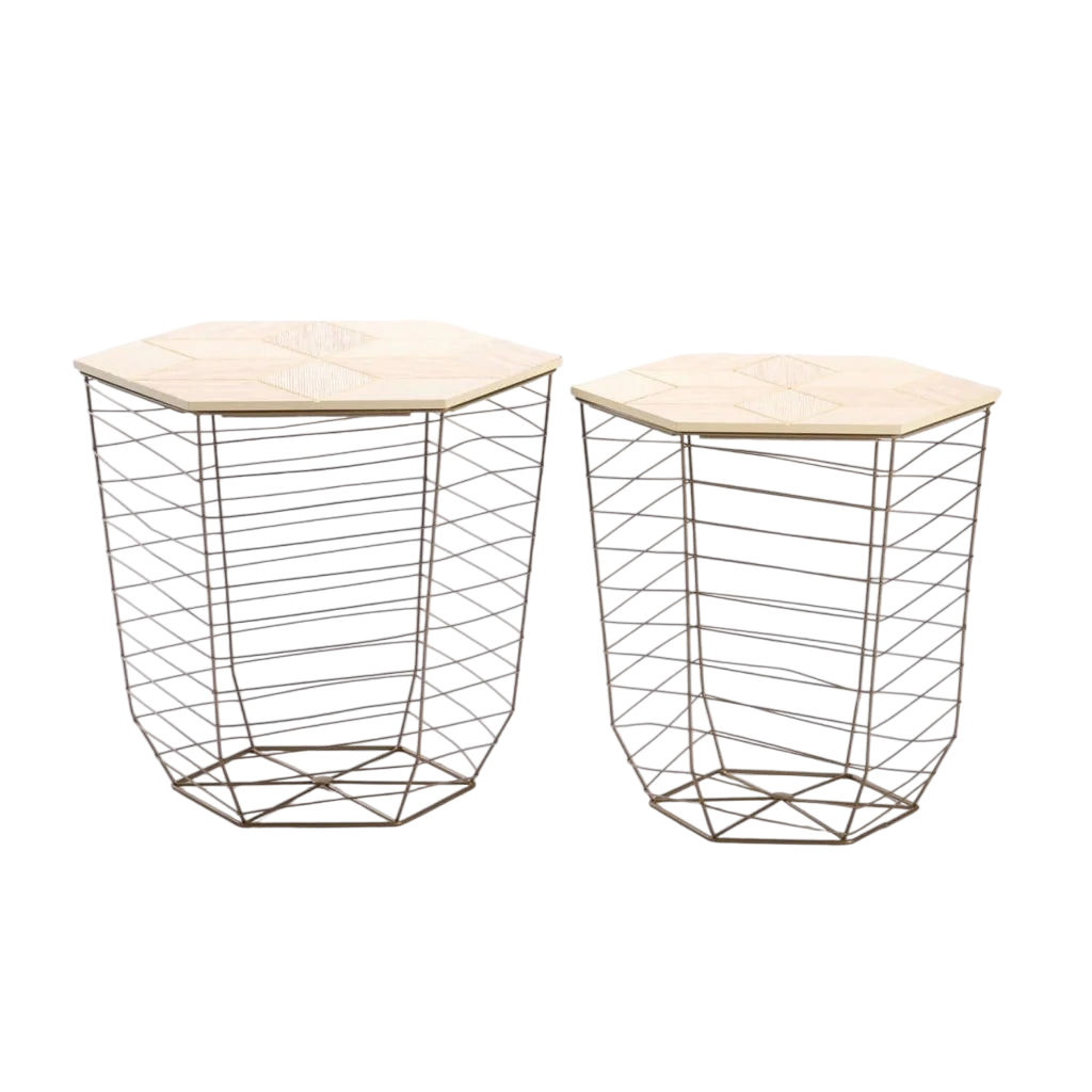 Vividitto - Keru Set of 2 Tables - Whitewash