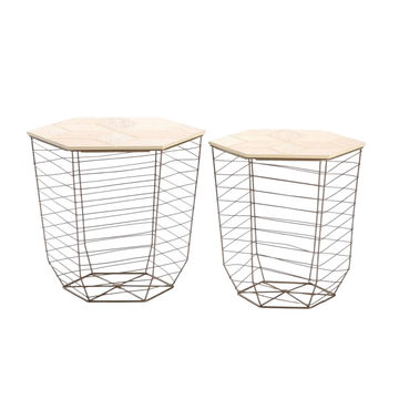 Vividitto - Keru Set of 2 Tables - Whitewash