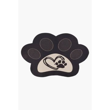 PRINTED PAW HEART FEEDING MAT Cute, Protective & Easy to Clean