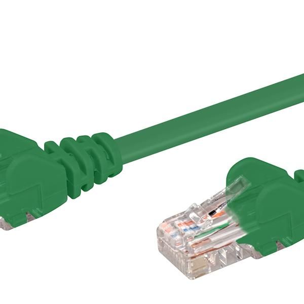 Linkqnet Rj45 Cat5E Anti-Snag Moulded Pvc Network Flylead - Green - 5M