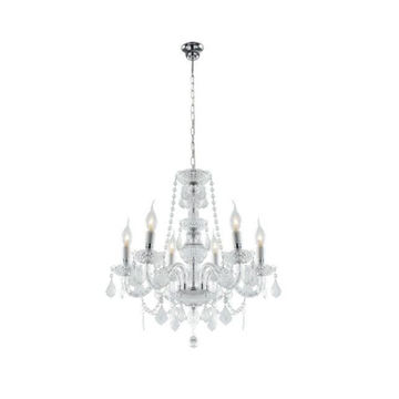 Acrylic Crystal Chandelier 6 x 40W SES