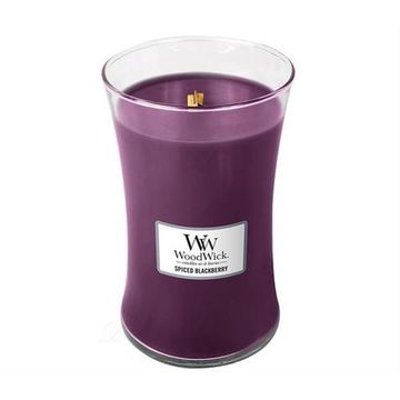 Woodwick Spiced Blackberry Large Jar Retail Box No warranty