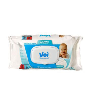 Voi - Wet Wipes - Baby Wipes - Honeycomb - 72 Piece - 8 Pack