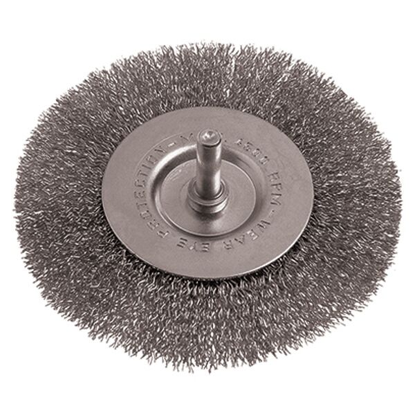 Wire Wheel Brush 100Mm 6Mm Shaft Stainless Steel