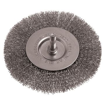 Wire Wheel Brush 100Mm 6Mm Shaft Stainless Steel