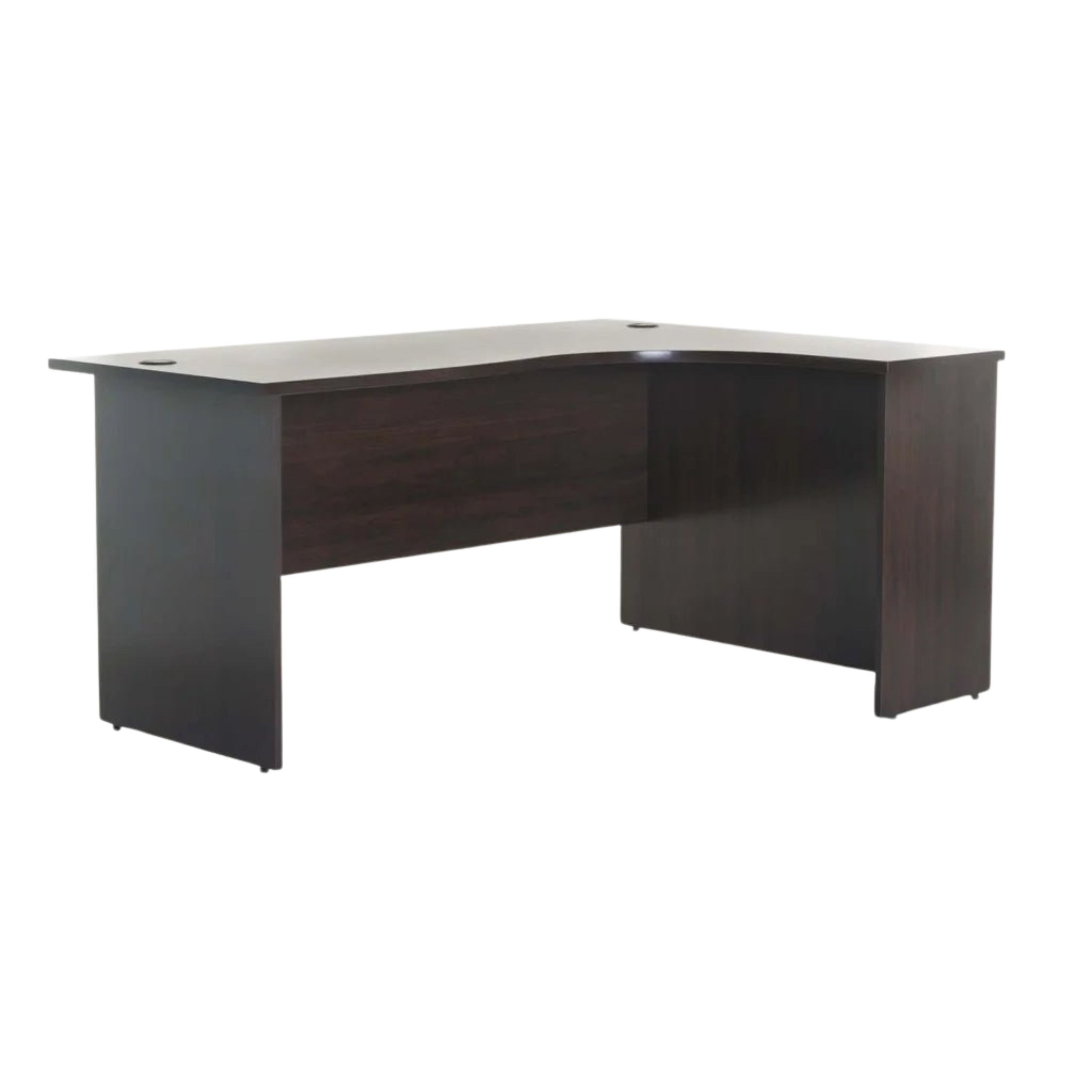 L-Shaped Corner Desk with Durable Melamine Top - Wenge