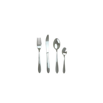 CASA Siena 16Pc Cutlery Set | Stainless Steel | Mirror Silver Finish