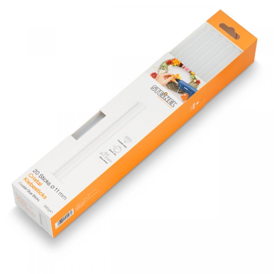 Steinel - 20 Crystal Glue sticks Ø 11 mm (500 g) -  German Quality