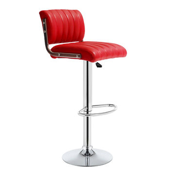 GOF Furniture - ILike Height Adjustable Bar Stool, Red