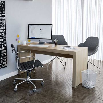 Clean Oak Office Desk