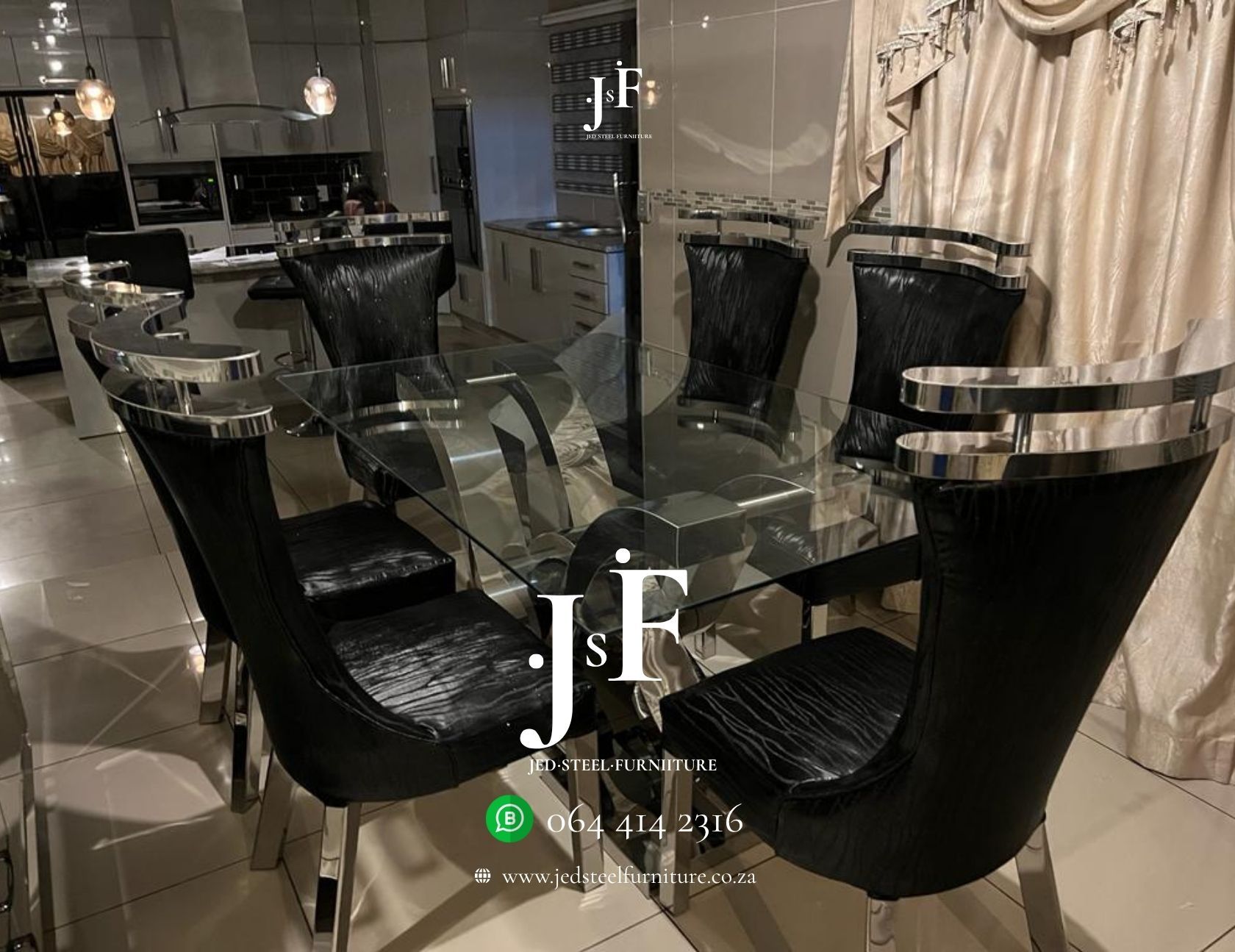 Stainless Steel Dining Room Suite