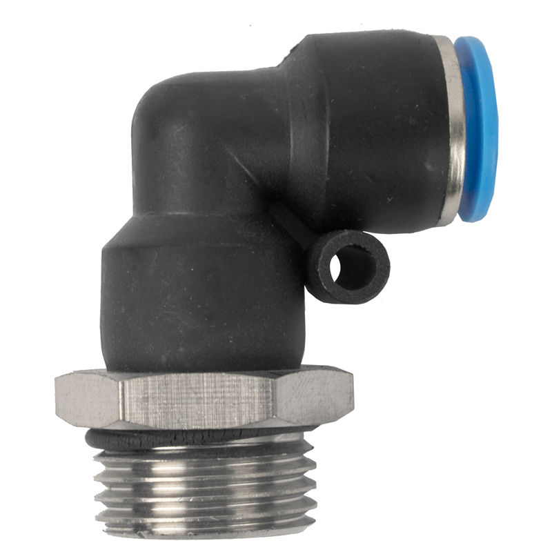 AirCraft - Pu Hose Fitting Elbow W/O-Ring 10mm-1/2M - 2 Pack