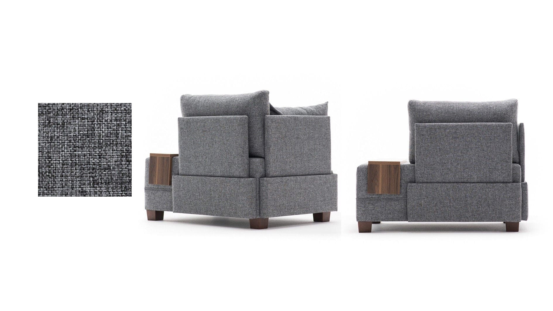 Fly Armchair Left - Brown