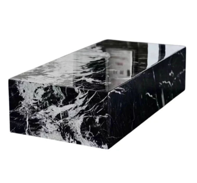 Aurello Luxury Stone Marble Coffee Table -Black