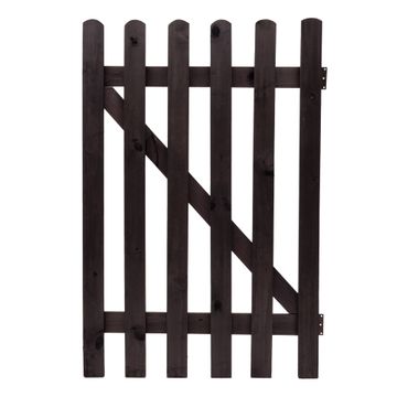 Picket Fence Gate 1200 CCA Treated Pine Black