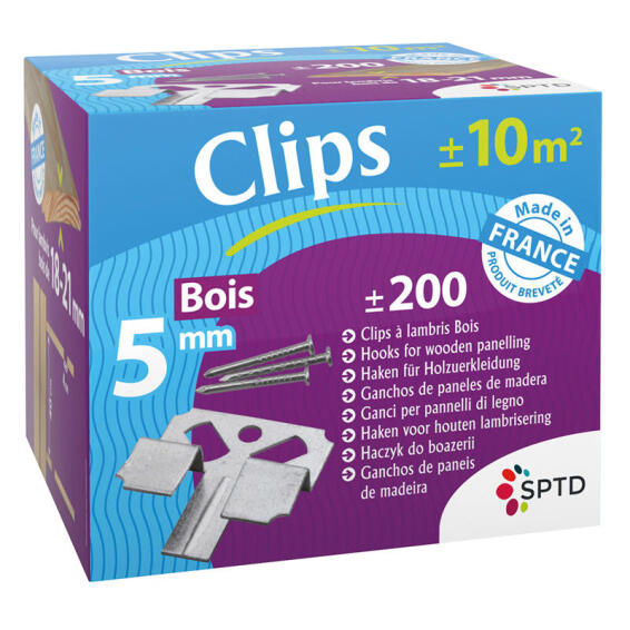 Clip 5mm for Wood Cladding Installation 18 21mm pack of 250