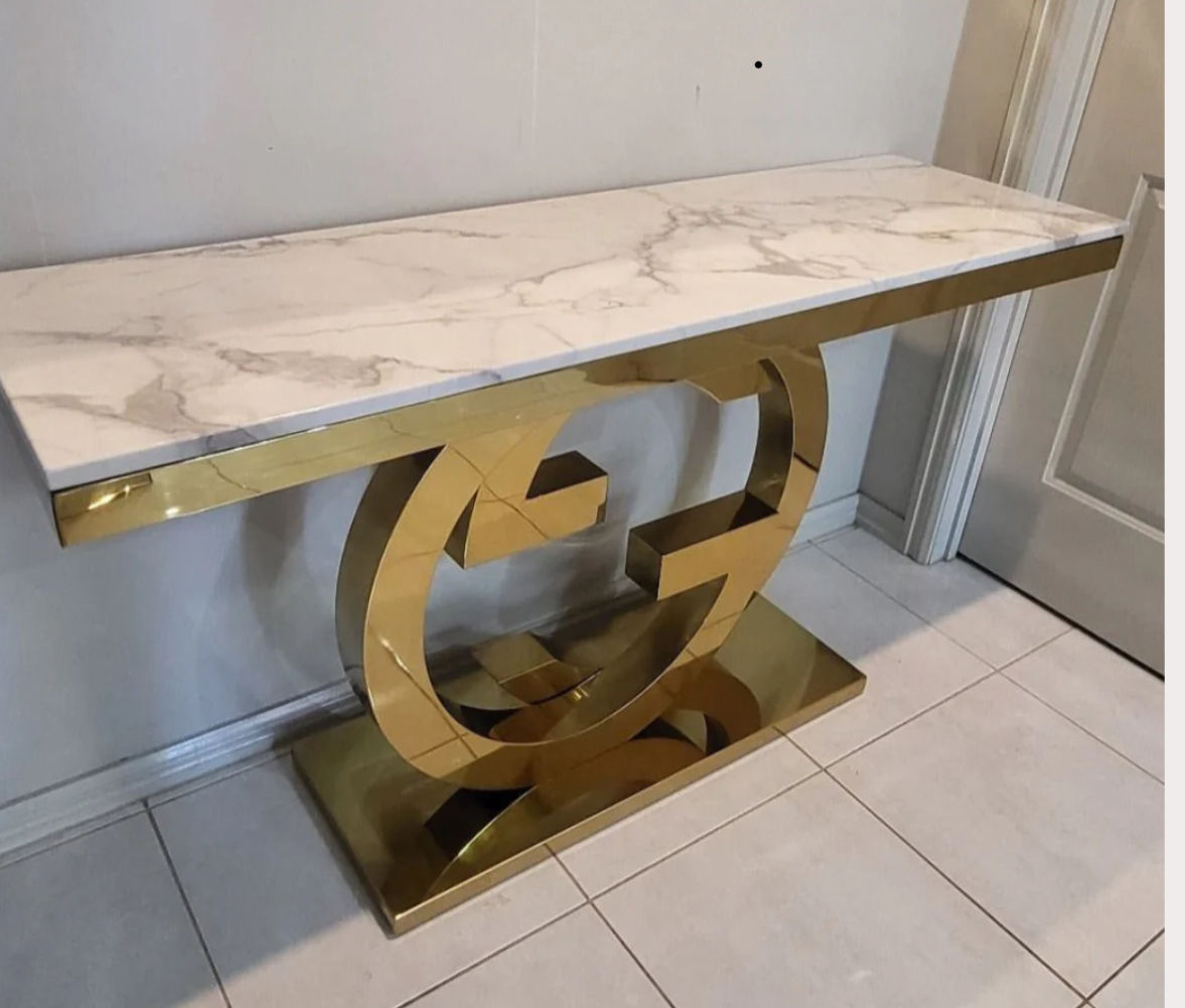 EFURN- GG  Console Table (Gold)