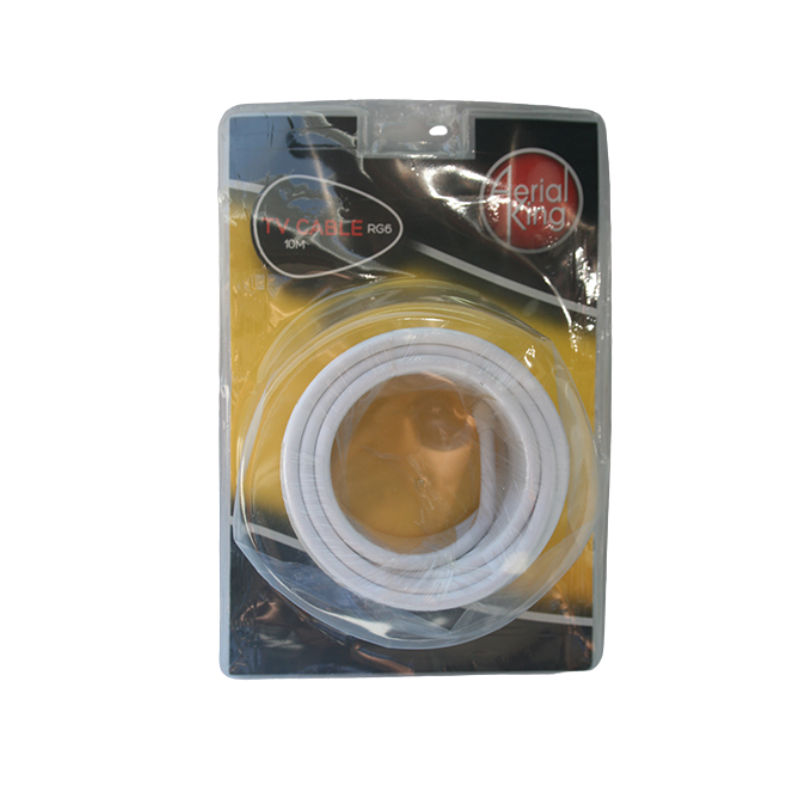 Cable RG6 White (10m) 64 Retail