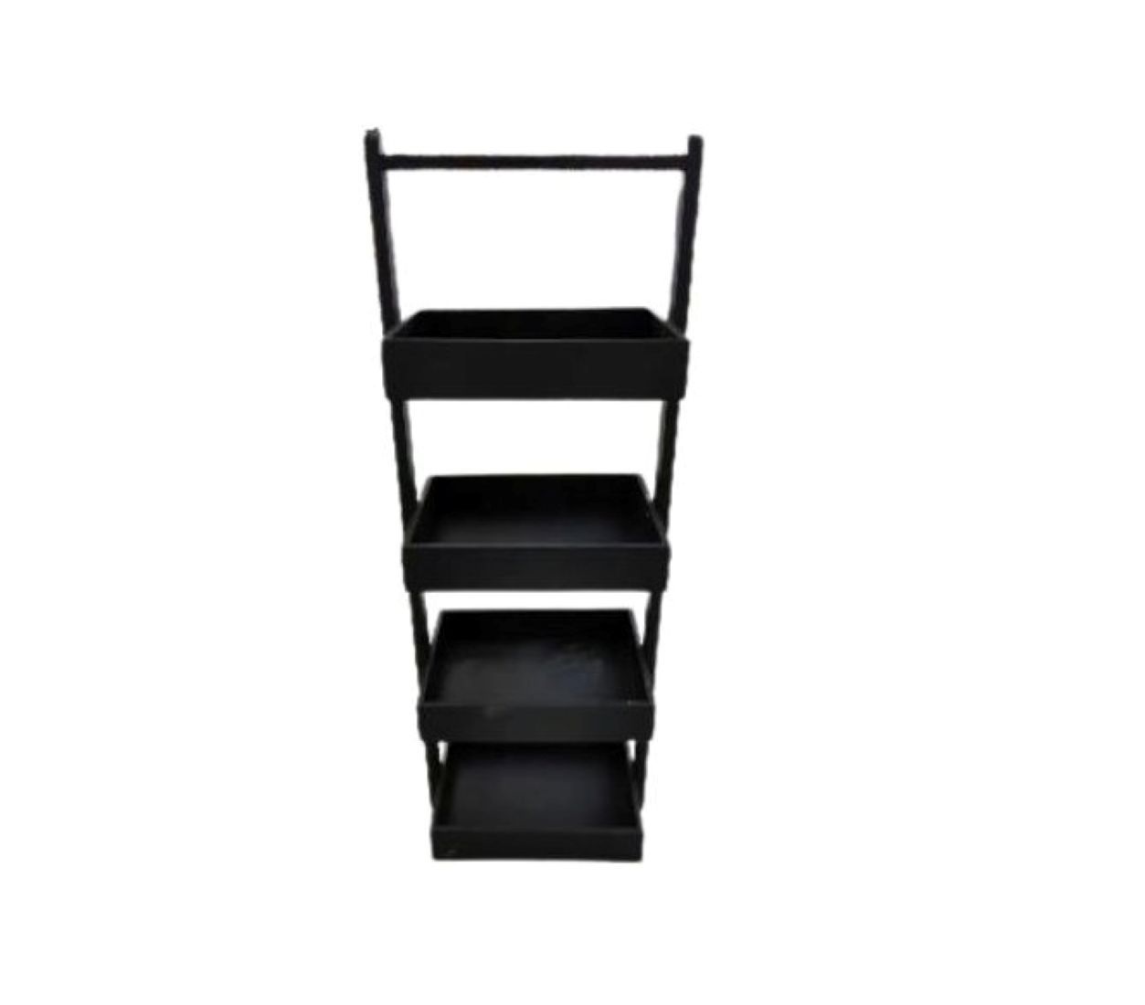 Bamboo FourTiered Organiser Shelf-Black