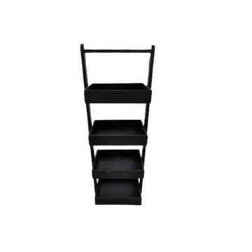 Bamboo FourTiered Organiser Shelf-Black