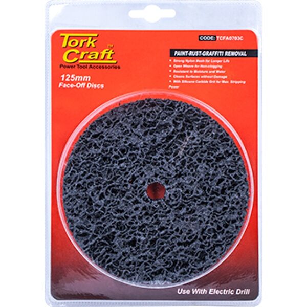 Face Off Disc 125Mm Carded For Drill