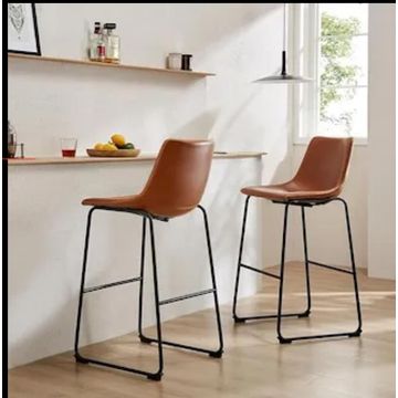 IG Furn- Noir Set of 2 Bar Stools Brown