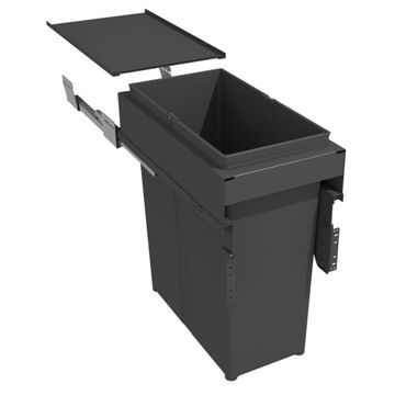ROCO Pull Out Bin Evo Line Black 80 Litre 500mm