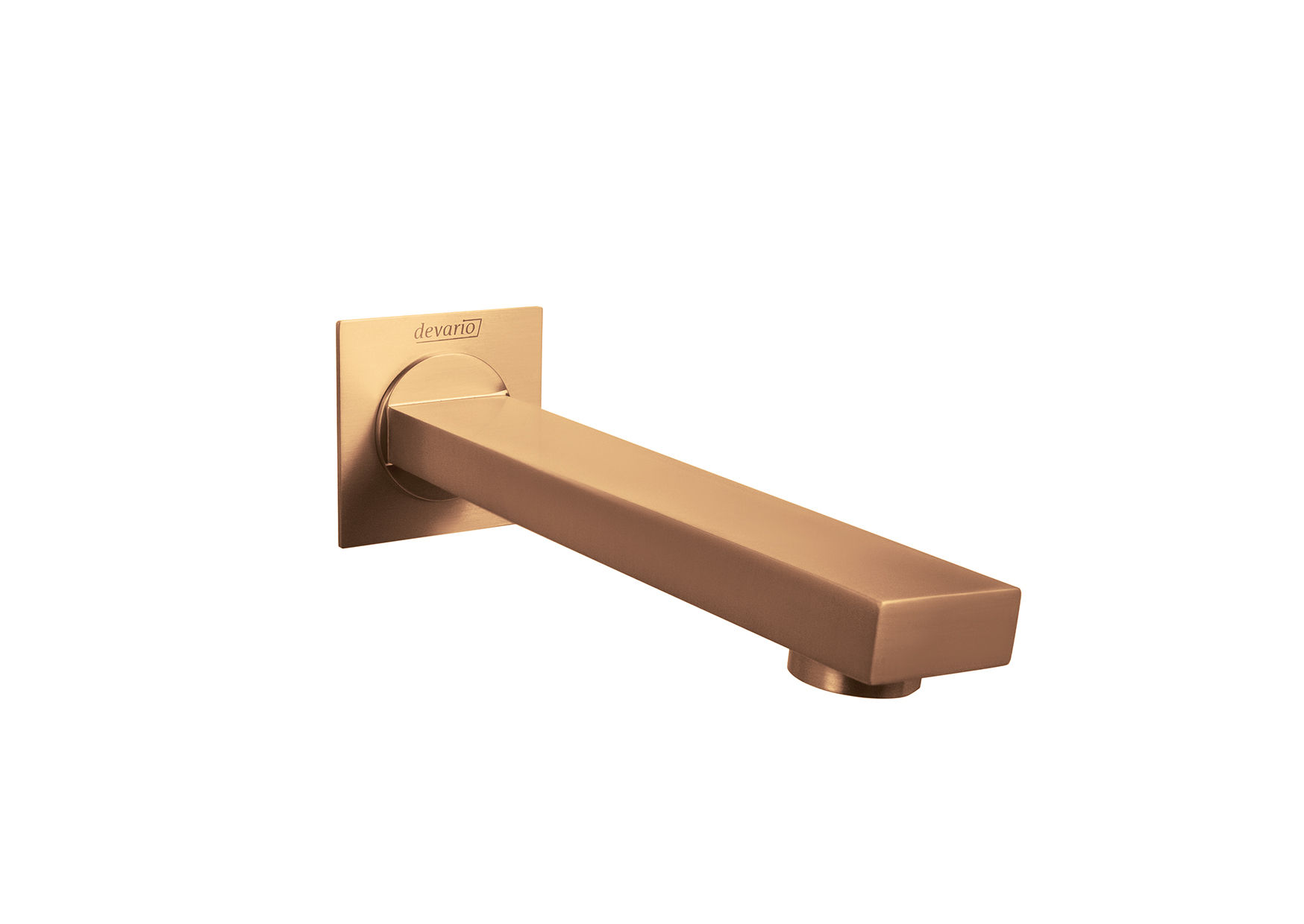 Devario Wall Spout Square 35*15*180MM - Rose Gold