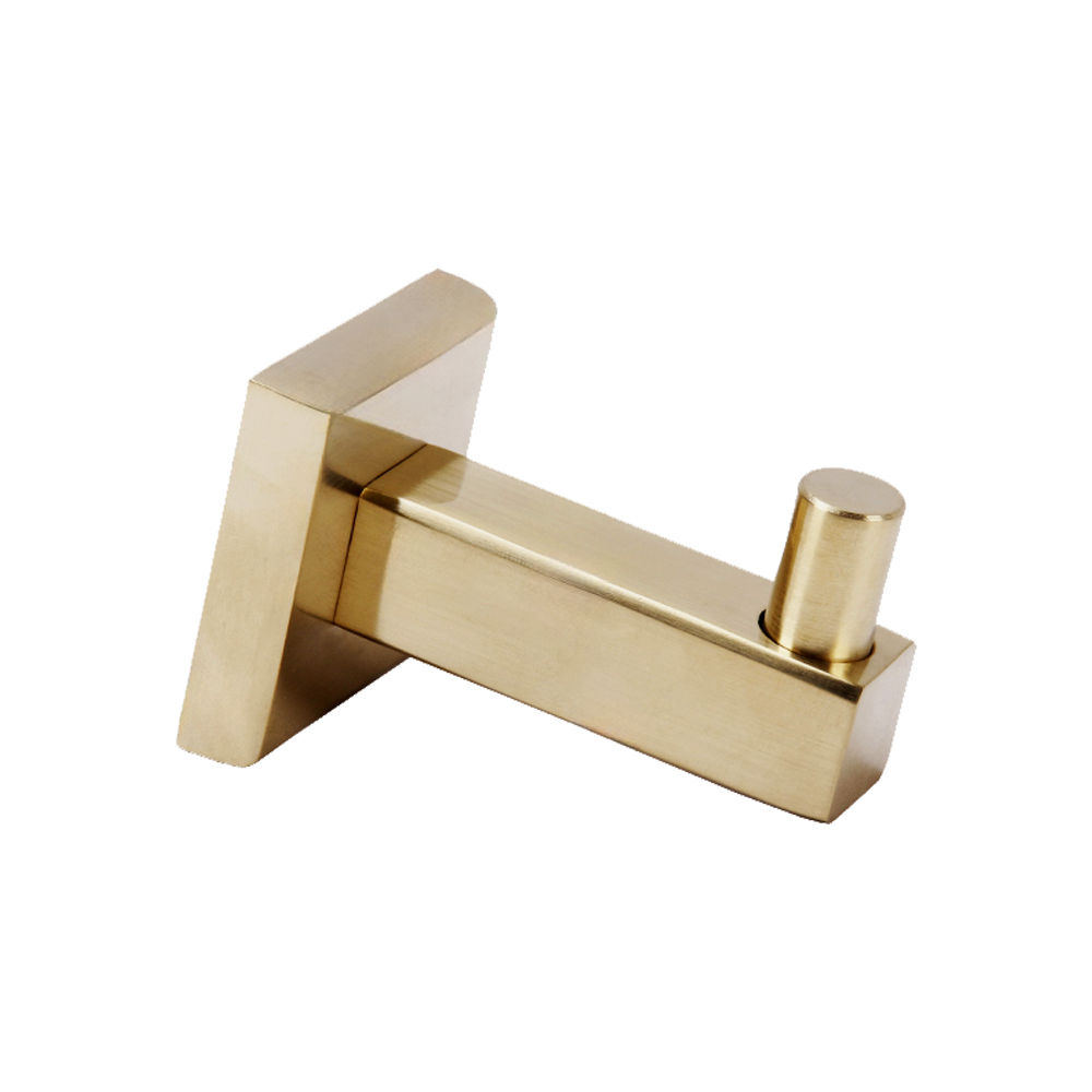 Trendy Taps Premium Quality Brushed Gold SQ Robe Hook