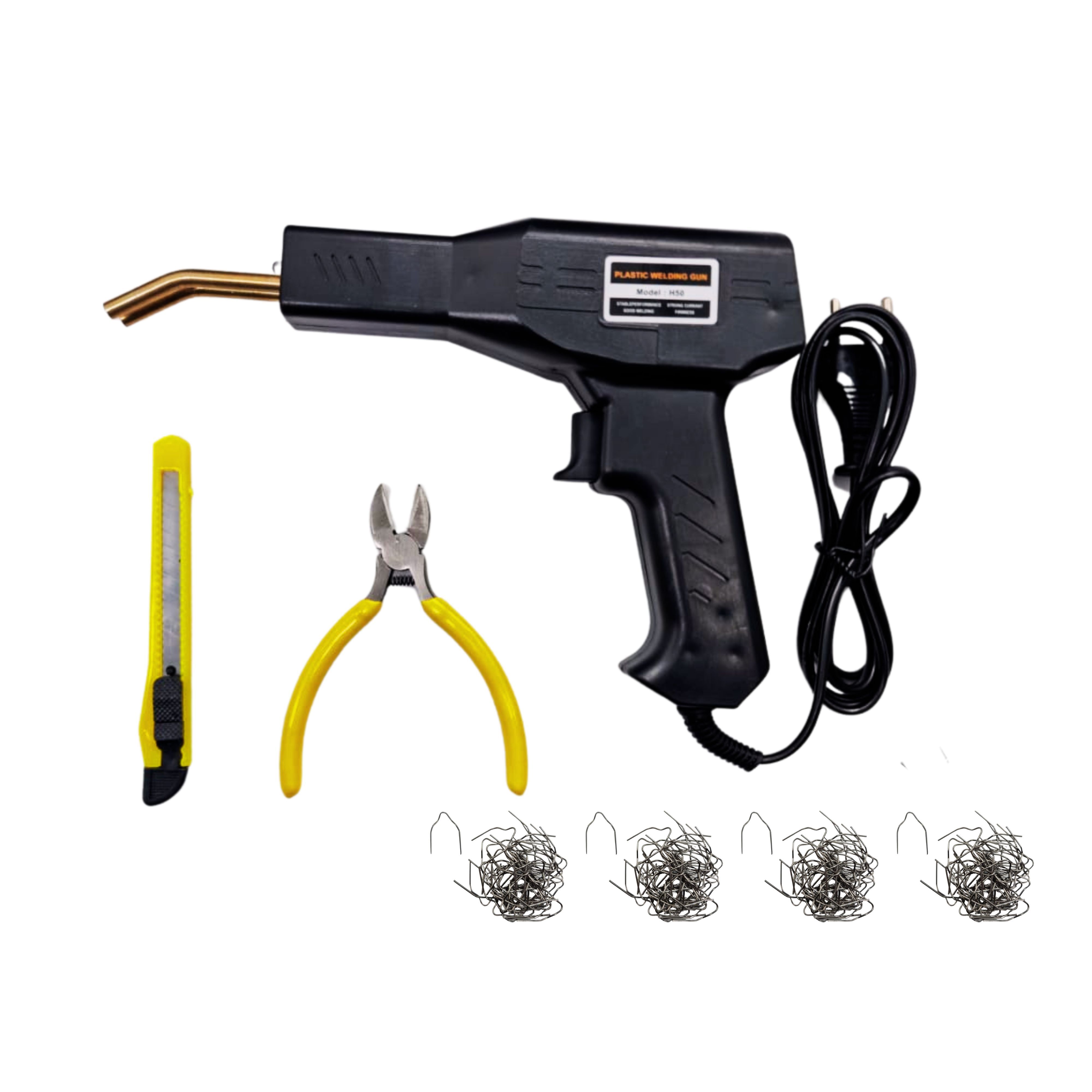 Plastic Welding Gun Kit Incl Blade, Pliers and Weld Material