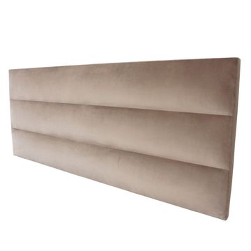 Luna Headboard Three Quater Velvet Cappuccino