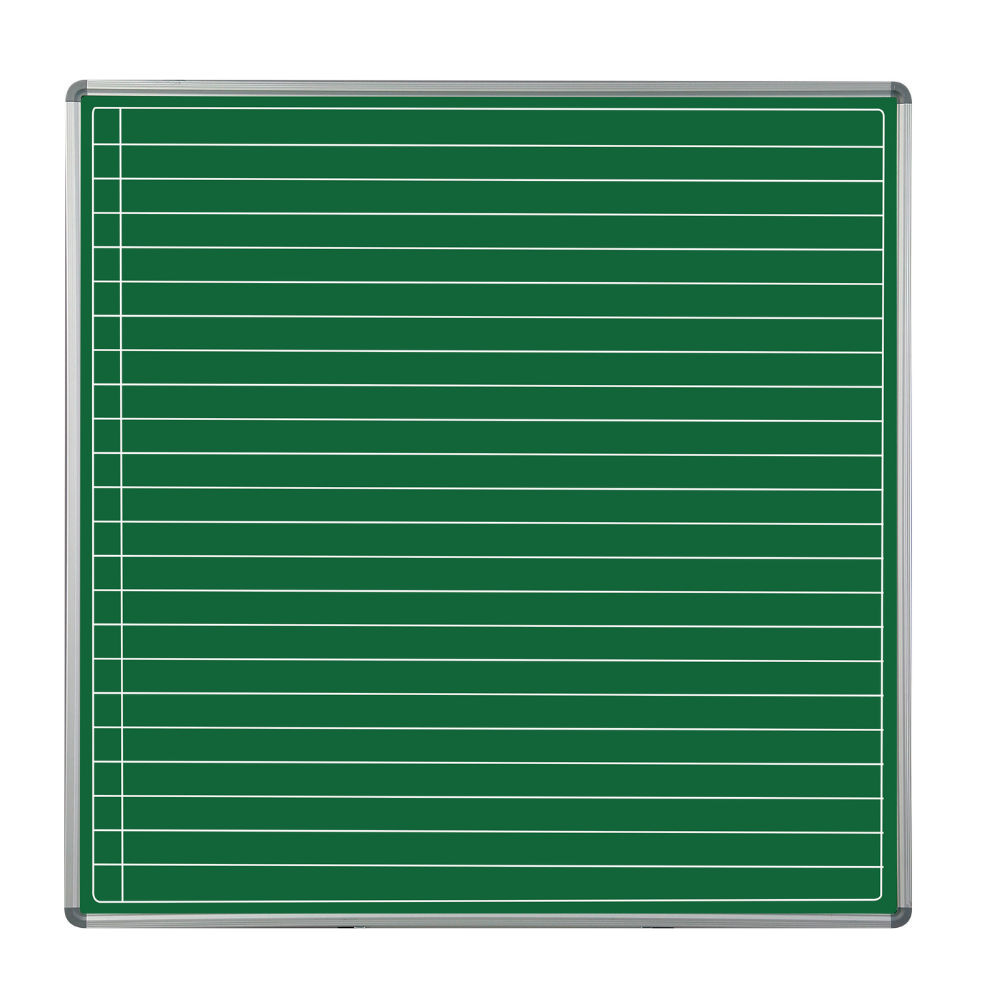 Educational Board Non-Magnetic Chalkboard (1220*1220 - Chalk Lines - Side Panel - Option A)