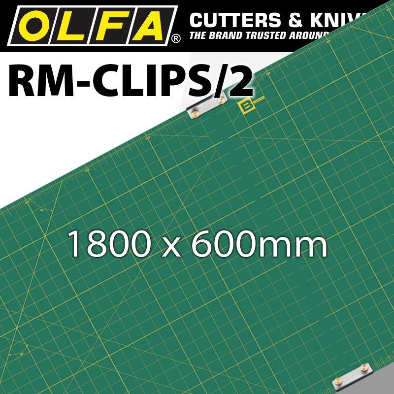 OLFA Mats x 1800 x 600 2 Clips for Rotary Cutters