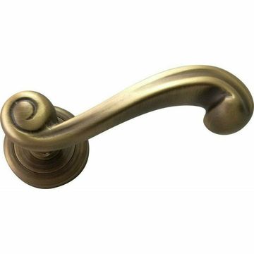 "Scroll" - Antique Italian door handles on rose