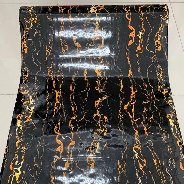 Black and Gold Marble Contact Paper Vinyl
