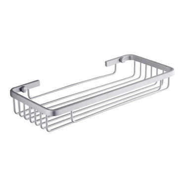 Aluminum Rectangle Wire line Basket Bathroom Shower Shelf Rack