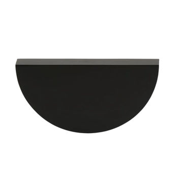 Half Moon Handle, Solid, Black, 64mm