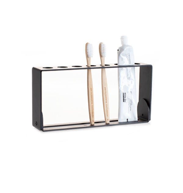 Long toothbrush holder Black