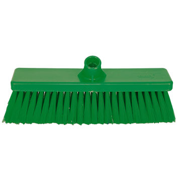 Janitorial Hygiene Broom Head - Hard Green 300mm