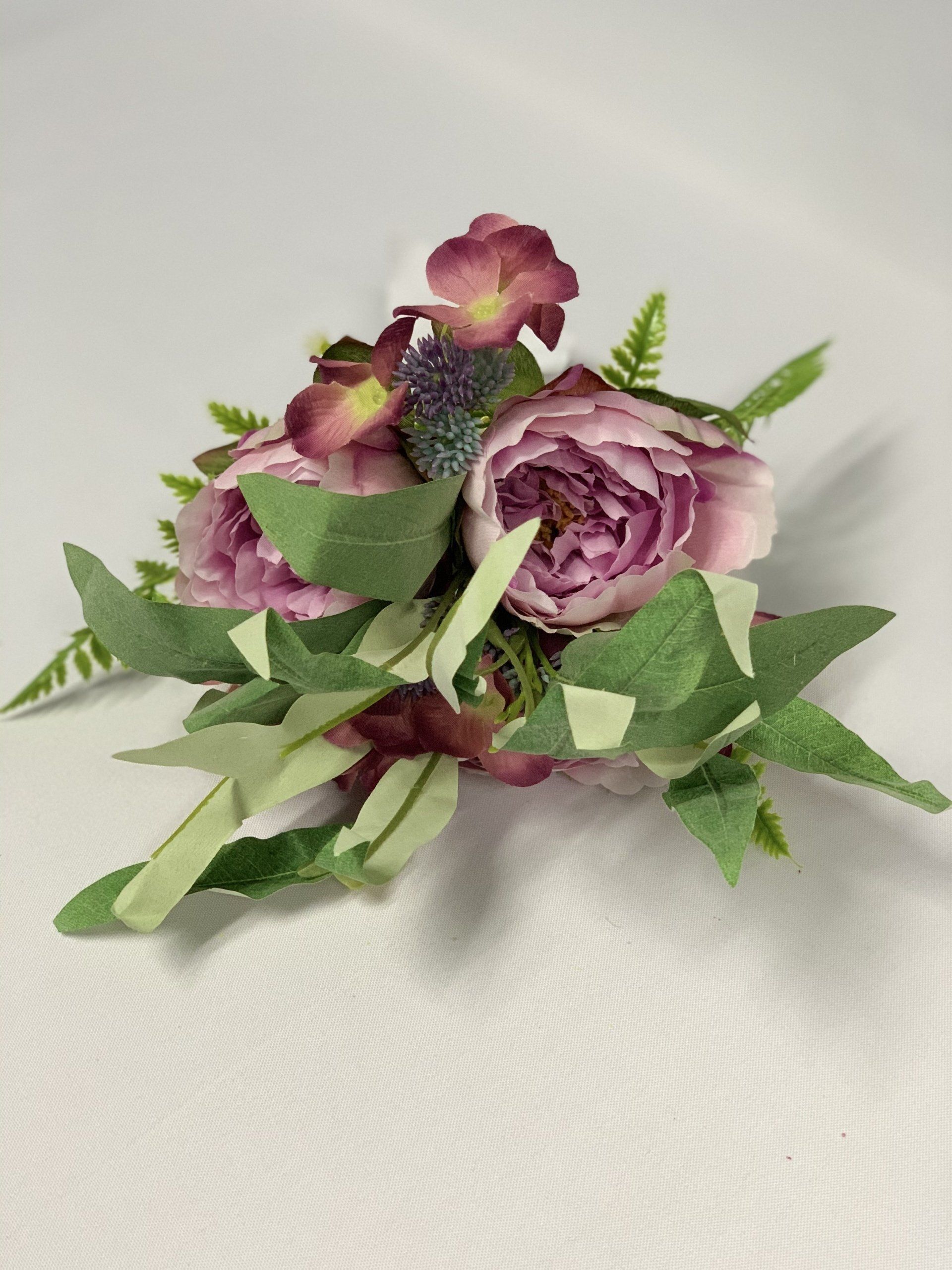 Rose Bouquet Purple 35Cm