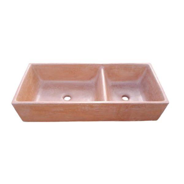 Terracotta Double Butler Farm Style Sink 101x44.5x20.5cm