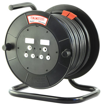 40m 16amp Double Plug Lite Duty Extension Reel