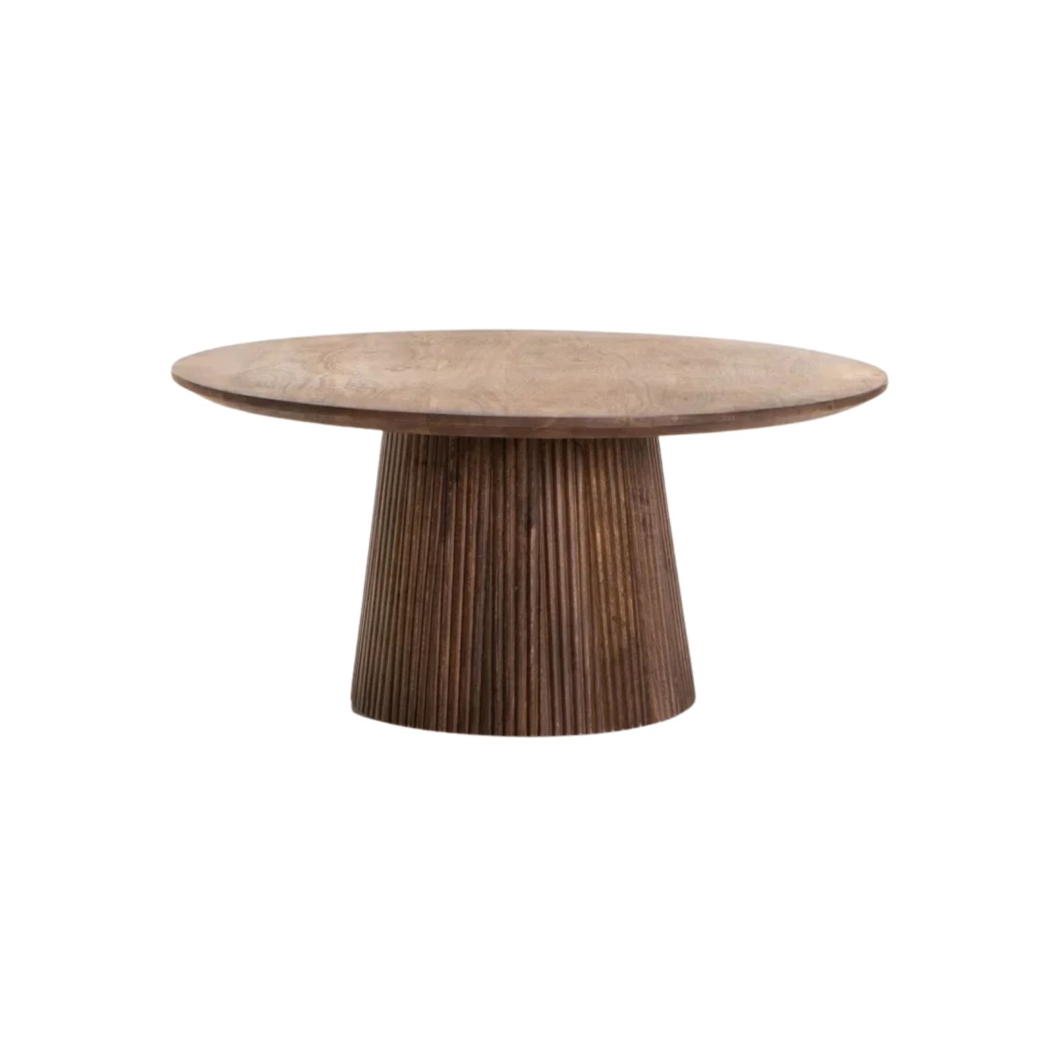 80cm Round Mango Wood Coffee Table