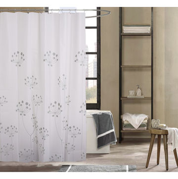 Bodie Bath - White Dandelion Shower Curtain - PEVA