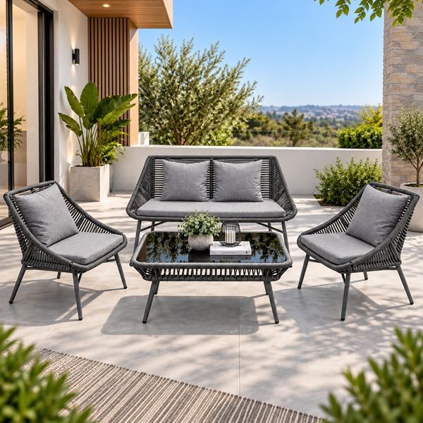 Prestige Home - Bellagio 4-Piece Patio Lounge Set